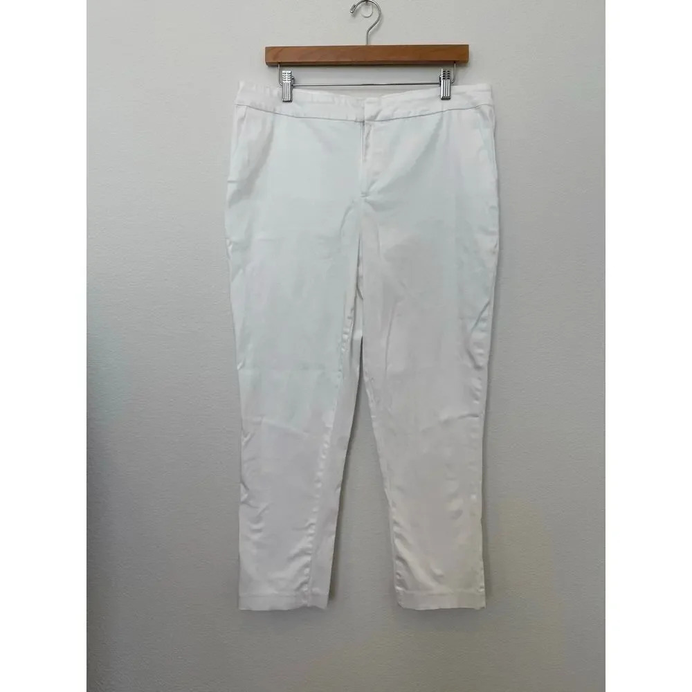 NYDJ White Ankle Pants‎ 16